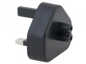 Buchsenstecker Typ G (UK) für USB-C Ladegeräte, schwarz